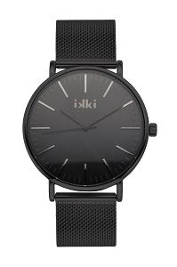 IKKI NOAH Black Stainless Steel Strap NA06