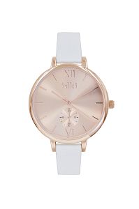 IKKI ESTELLE White Leather Strap ET12