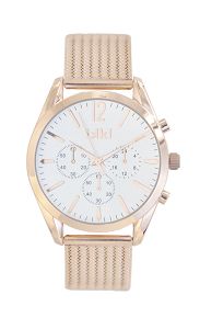 IKKI HEATHER Rose Gold Stainless Steel Strap HE02