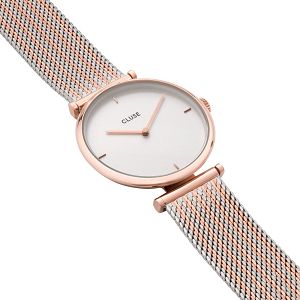 CLUSE Triomphe Rose Gold Bicolour Mesh CW0101208001