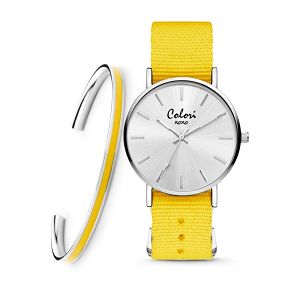COLORI xoxo Yellow Fabric Strap Set COL551