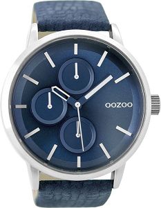 OOZOO Timepieces Blue Leather Strap C9427