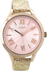 OOZOO Timepieces Gold Leather Strap C9478