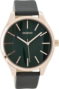 OOZOO Timepieces Grey Leather Strap C9503