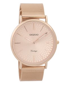 OOZOO Τimepieces Vintage Gold Rose Metallic Bracelet  C9343