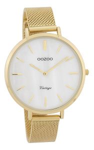 OOZOO Timepieces Vintage Gold Metal Strap C9392