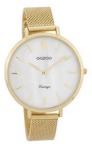 OOZOO Timepieces Vintage Gold Metal Strap C9392