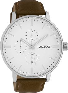 OOZOO Timepieces XXL Brown Leather Strap C10311