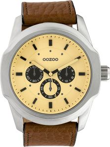 OOZOO Timepieces XXL Brown Leather Strap C10316