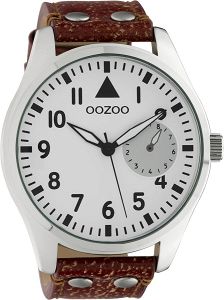 OOZOO Timepieces XXL Brown Leather Strap C10325
