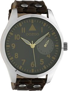 OOZOO Timepieces XXL Brown Leather Strap C10327