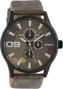 OOZOO Timepieces XXL Military Leather Strap C10347
