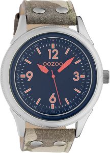 OOZOO Timepieces XXL Military Leather Strap C10354