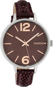OOZOO Timepieces Bordeaux Leather Strap C10457