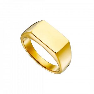 Δαχτυλίδι Από Ατσάλι Επιχρυσωμένο AS31071