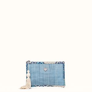 Blue Straw Clutch - Clutch by Christina Malle CM97122