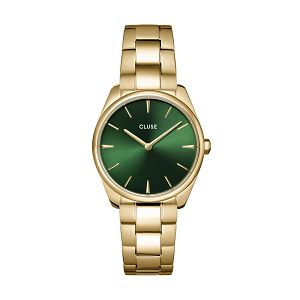 CLUSE  Fιroce Petite Steel Green Gold Colour CW11217