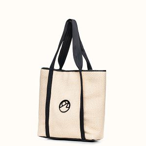 Off White Straw Tote Bag - Tote Bag by Christina Malle CM97137