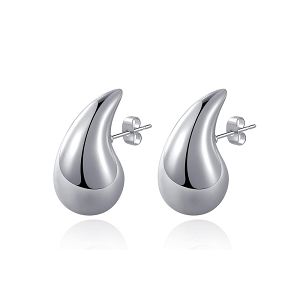 Σκουλαρίκια Chunky Drops 20mm Από Ορείχαλκο MI47831