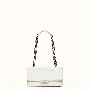 White Straw Shoulder Bag - Shoulder Bag by Christina Malle CM97015