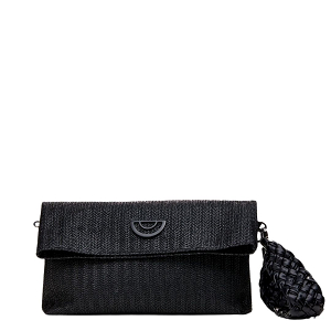 Black Straw Pochette - Envelope Bag by Christina Malle CM96443