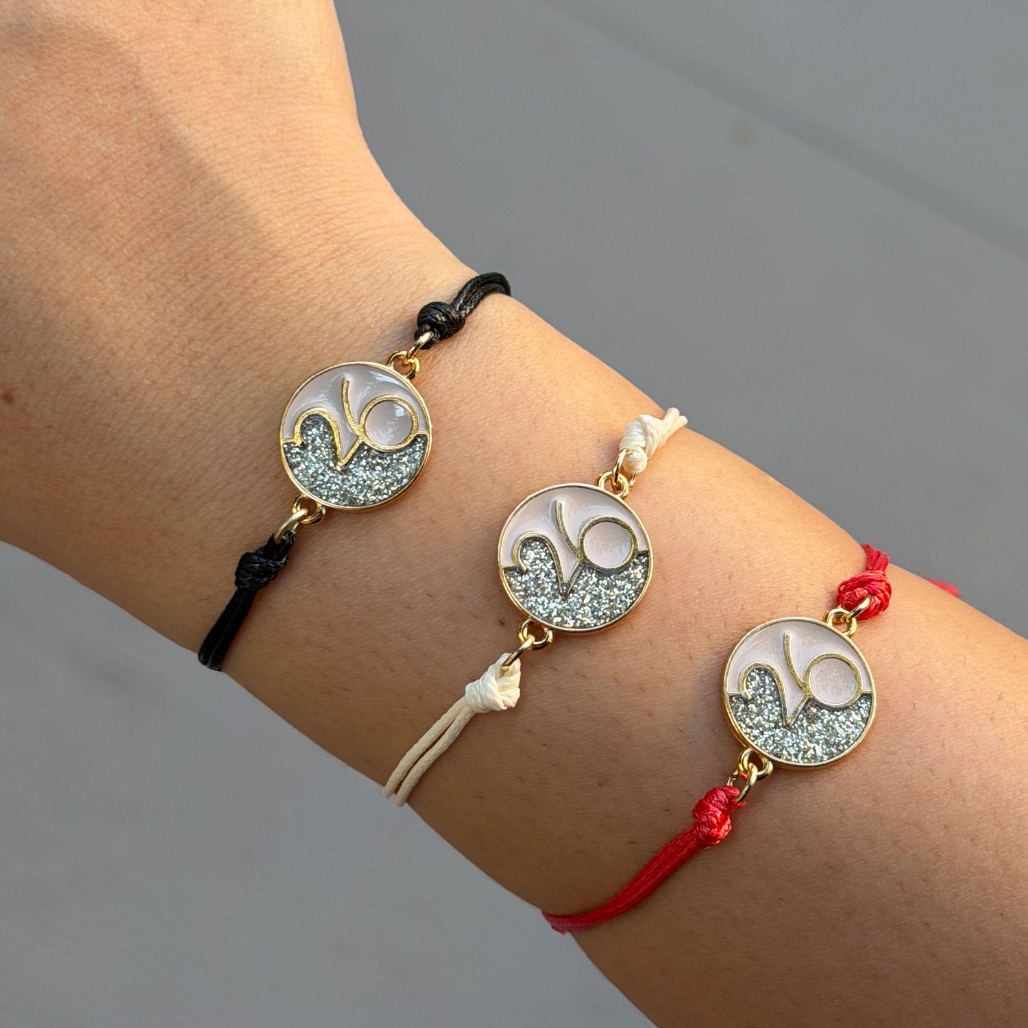 Βραχιόλι Γούρι 2026 Με Glitter AA21813