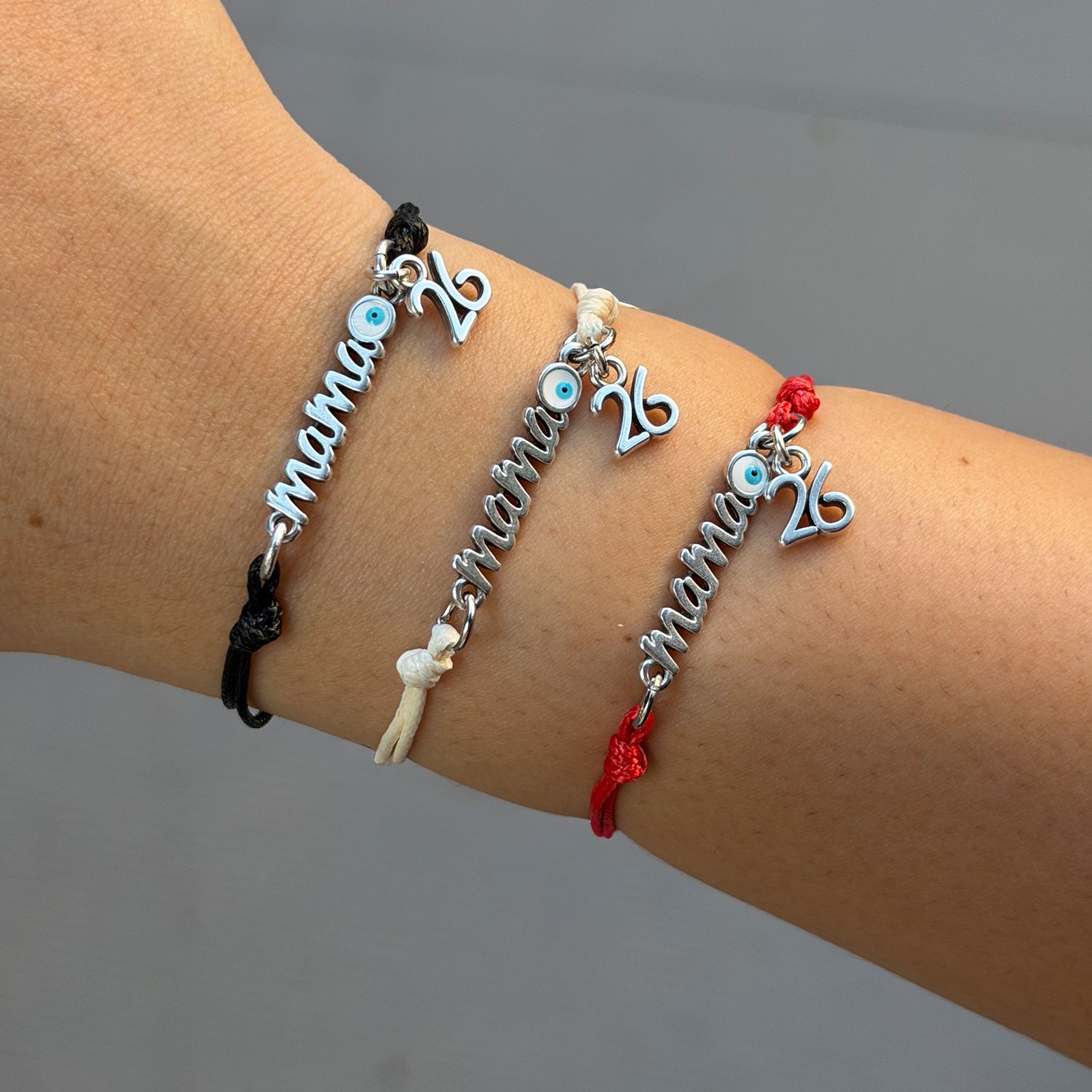 Βραχιόλι Γούρι 2026 mama Με Ματάκι AA21865