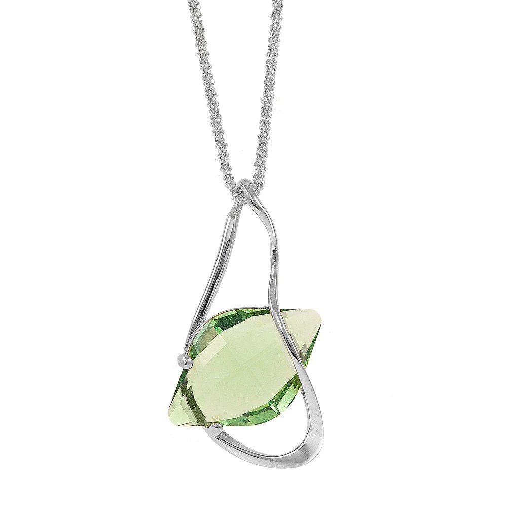 Κολιέ Από Ασήμι 925 Επιπλατινωμένο Με Swarovski EX10929