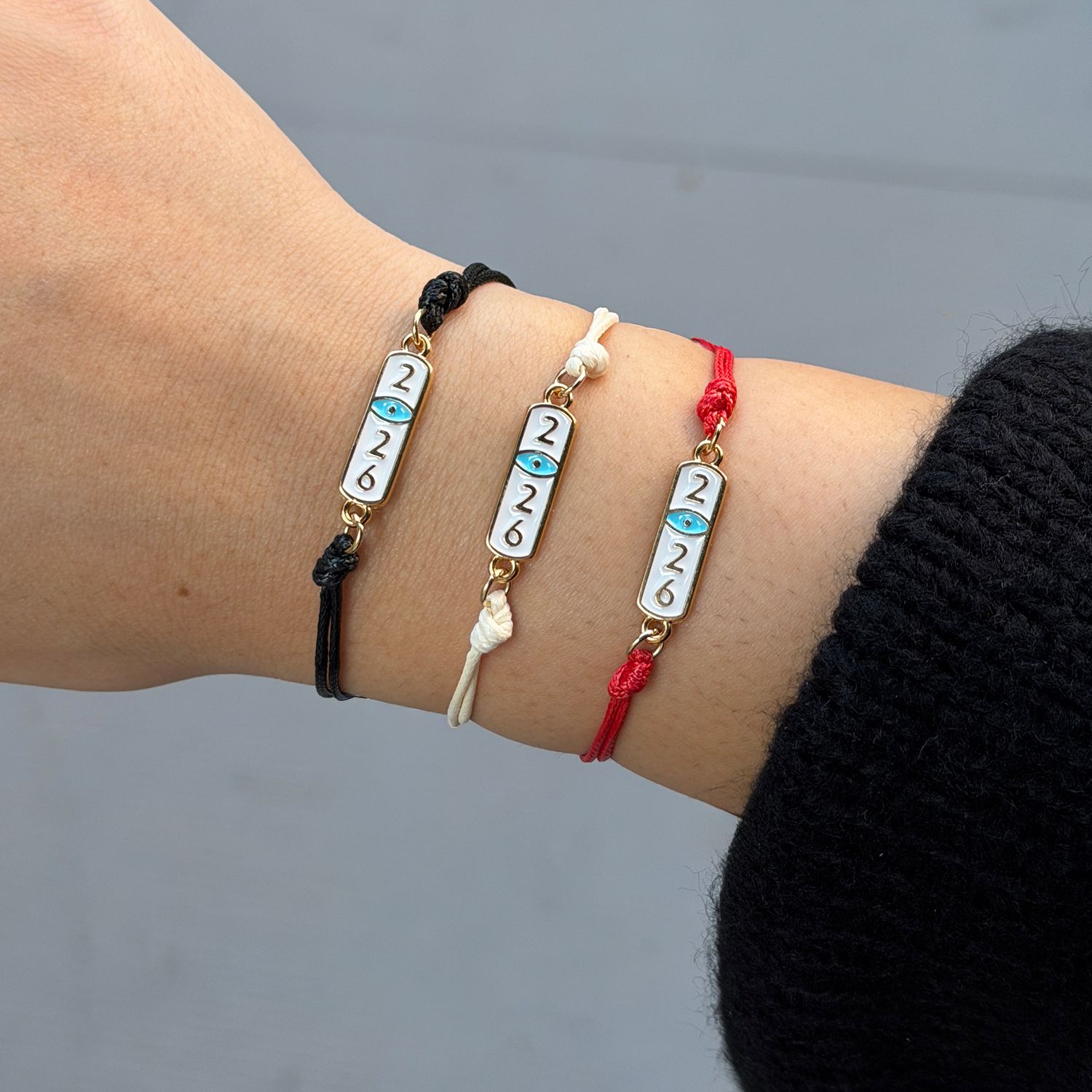 Βραχιόλι Γούρι 2026 Με Ματάκι AA21840