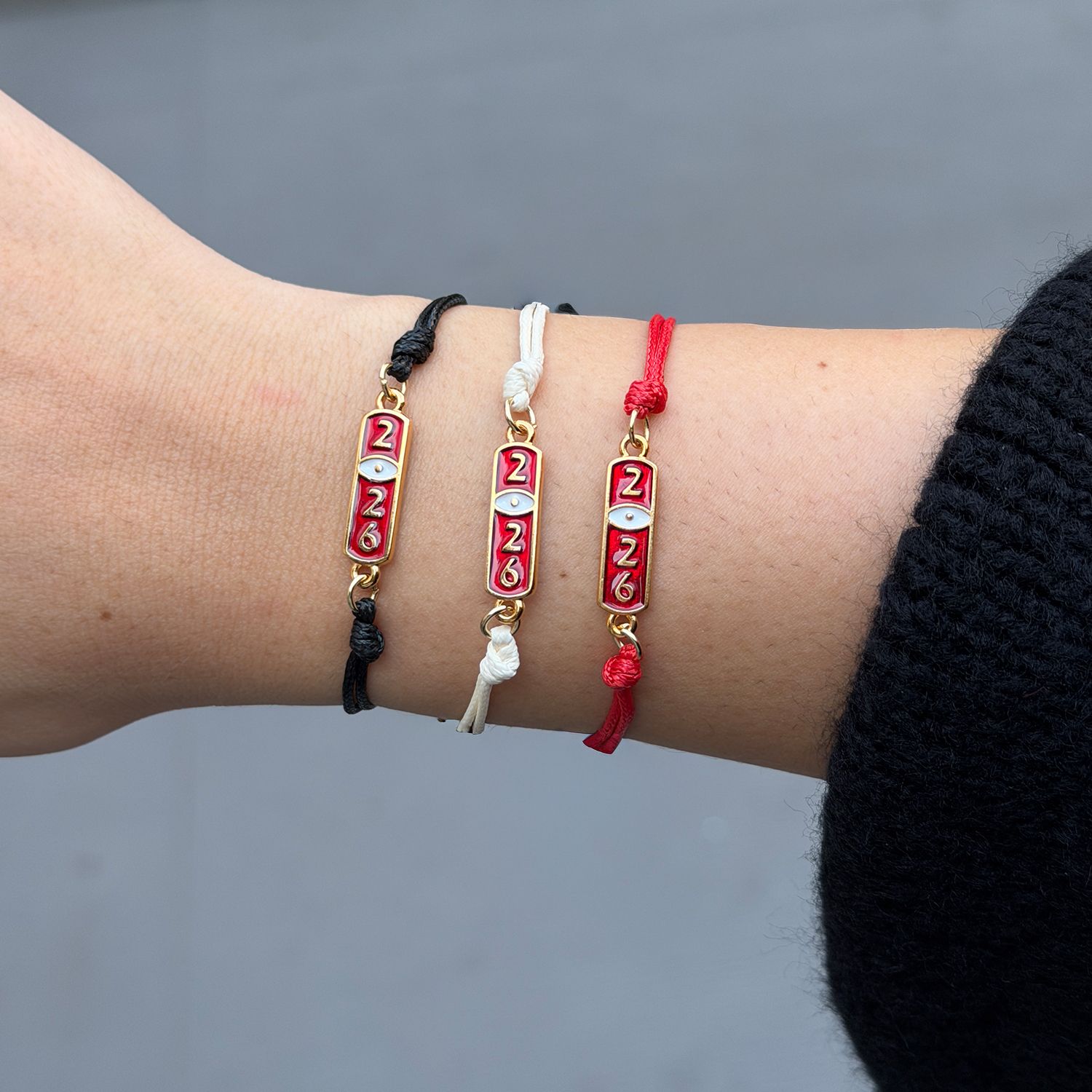 Βραχιόλι Γούρι 2026 Με Ματάκι AA21839