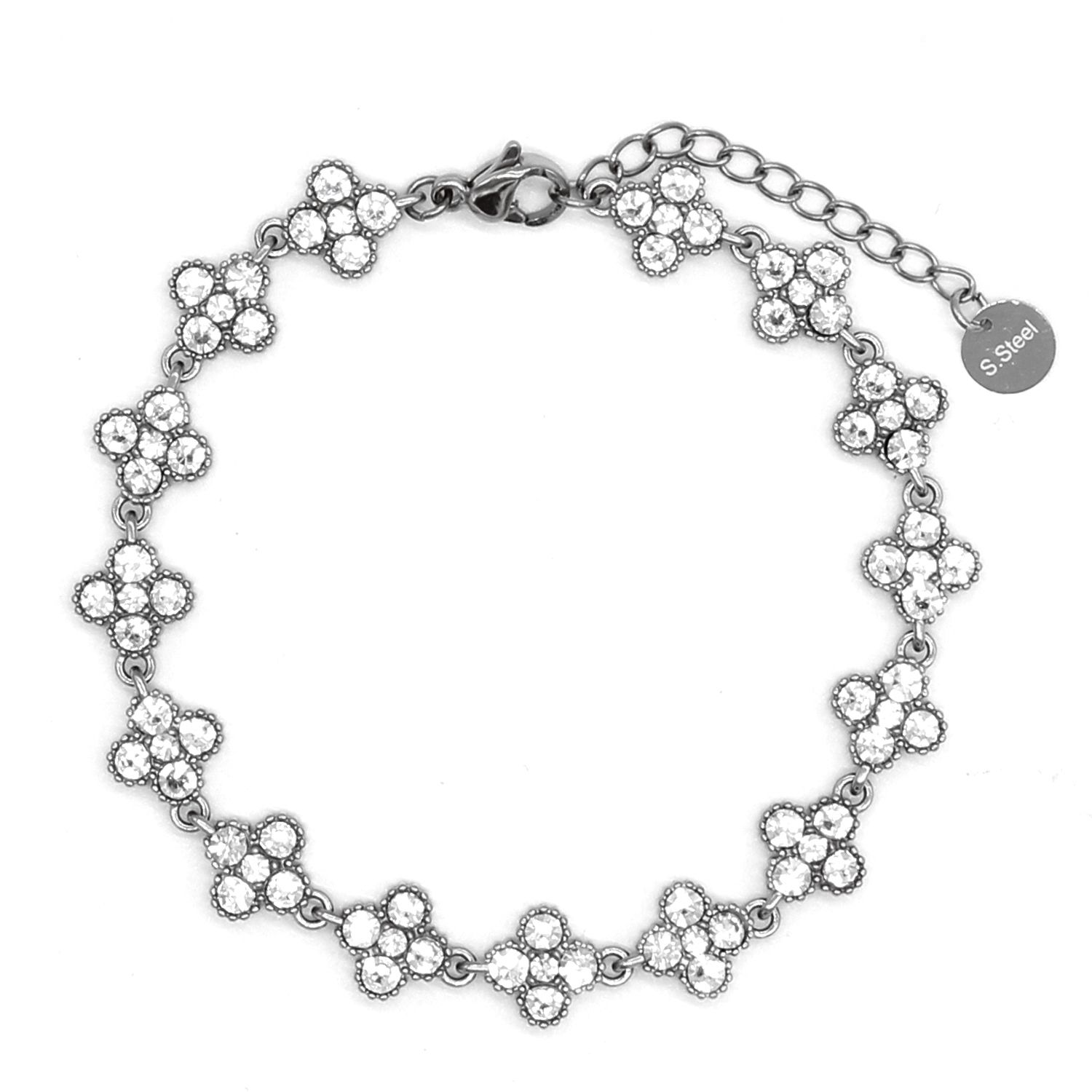 Βραχιόλι Ριβιέρα Με Σταυρούς Από Ατσάλι MI21886