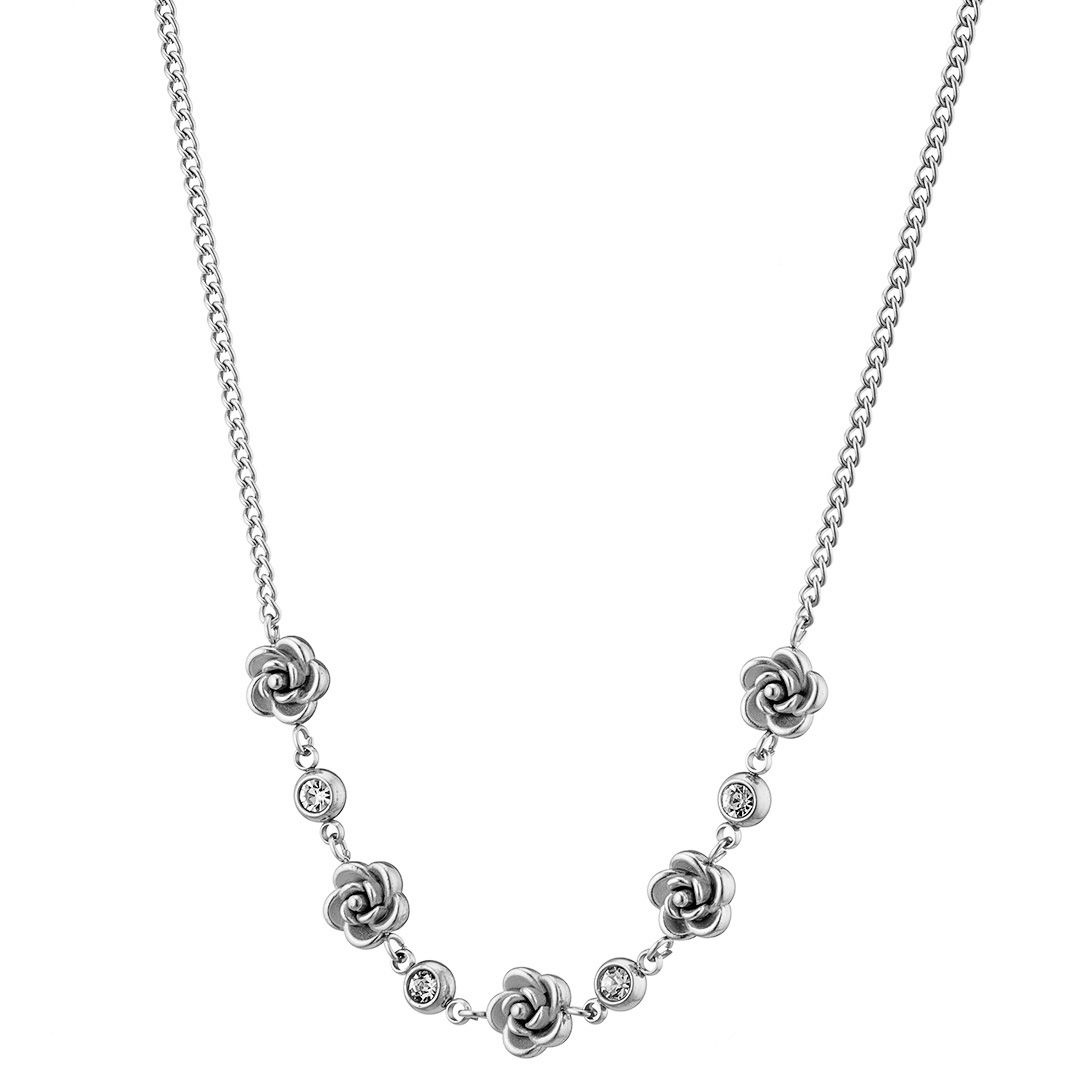 Κολίε Από Ατσάλι Με Τριαντάφυλλα AS13775