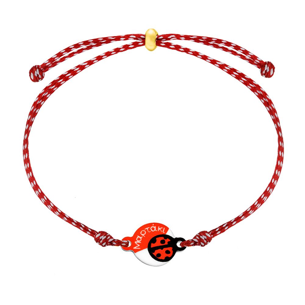 Βραχιόλι Μαρτάκι Με Πασχαλίτσα AA21044