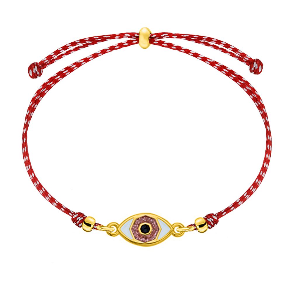 Βραχιόλι Μαρτάκι Με Ματάκι Glitter AA21059