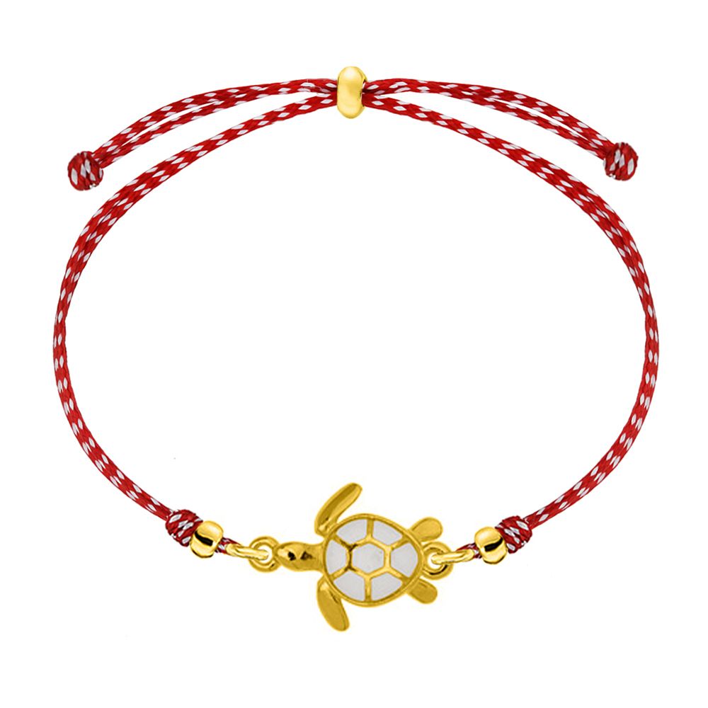 Βραχιόλι Μαρτάκι Με Χελώνα Λευκή AA21063