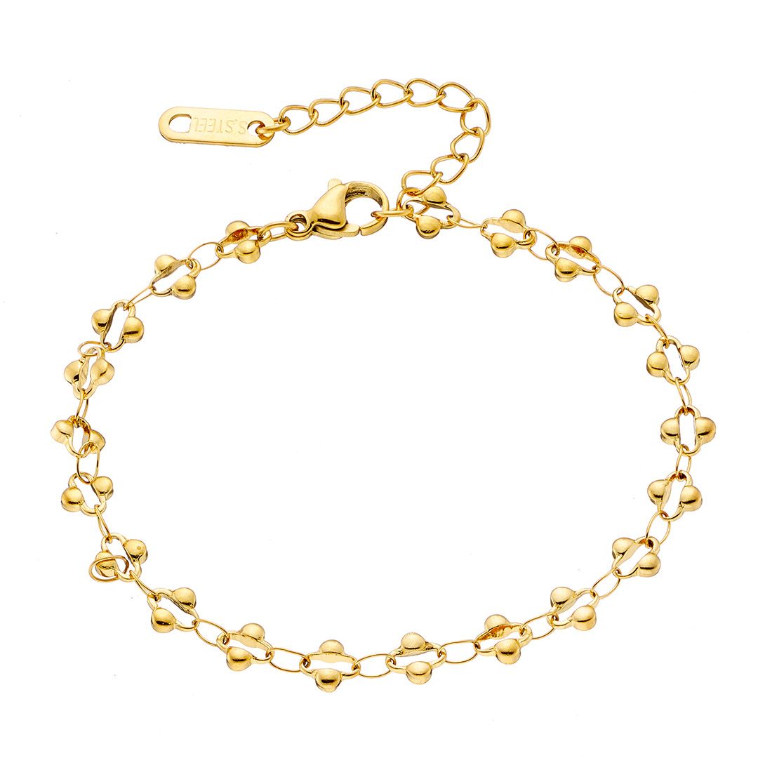 Βραχιόλι Από Ατσάλι Επιχρυσωμένο 24Κ AS21498