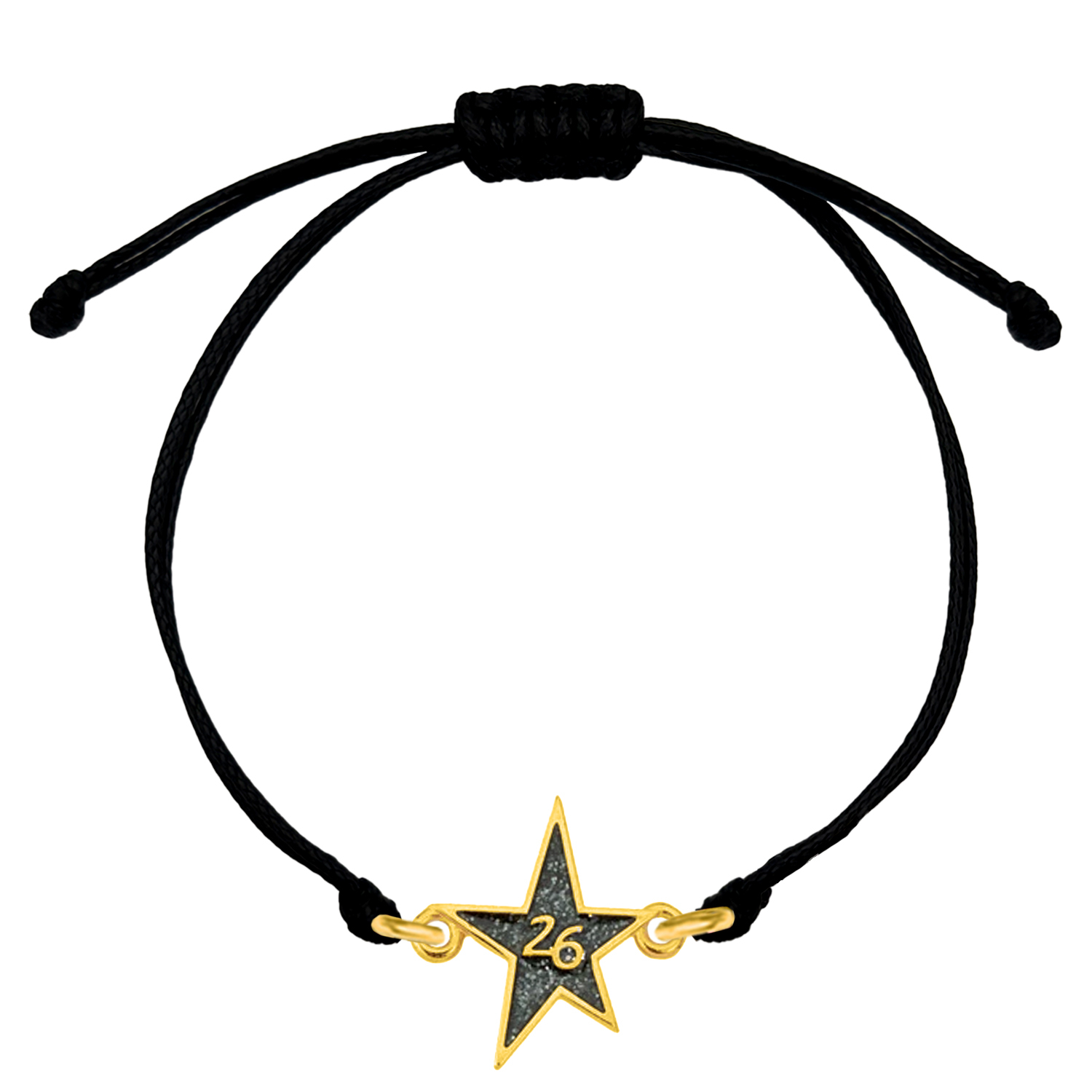 Βραχιόλι Γούρι 2026 Αστέρι Με Glitter AA21826