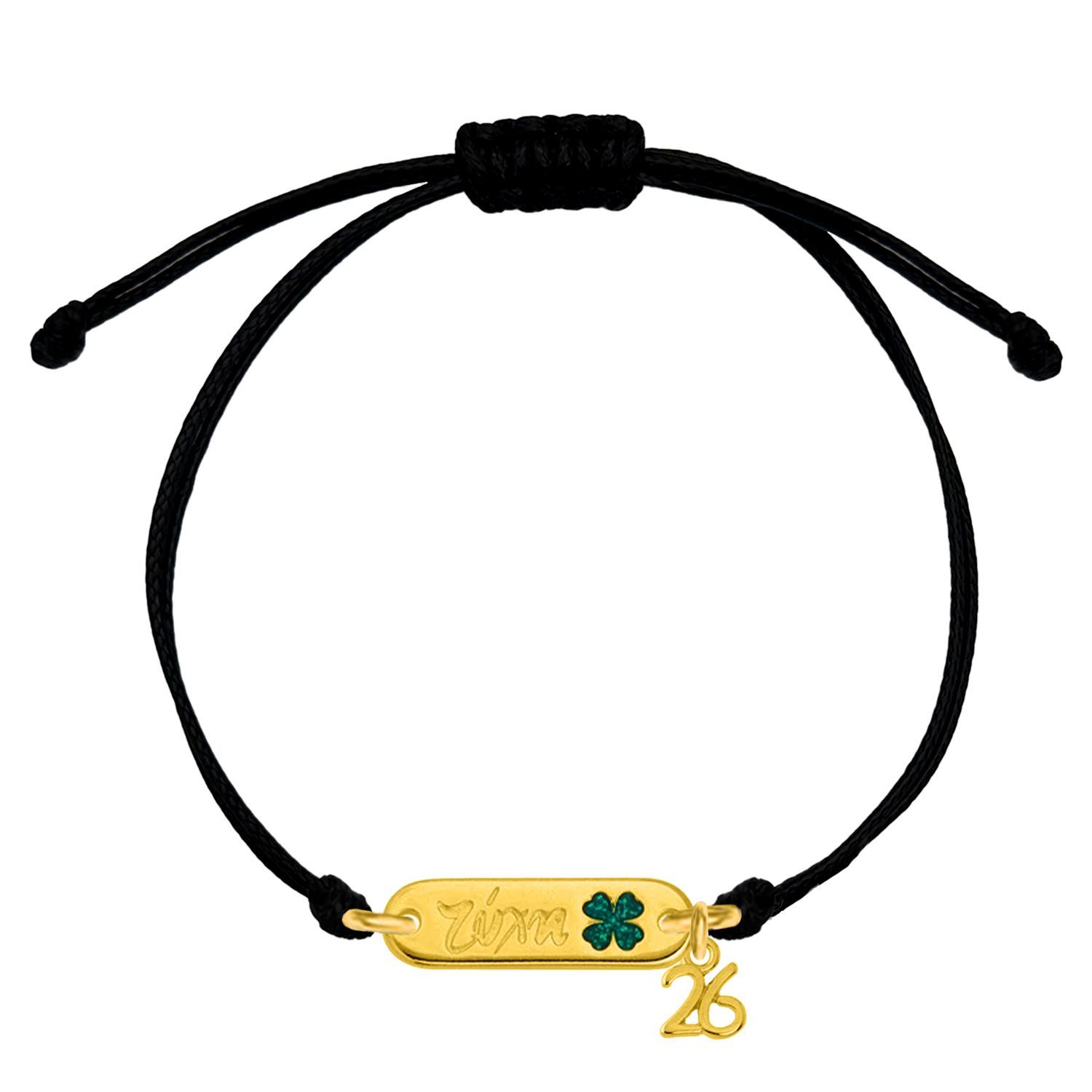 Βραχιόλι Γούρι 2026 Τύχη Με Glitter AA21860