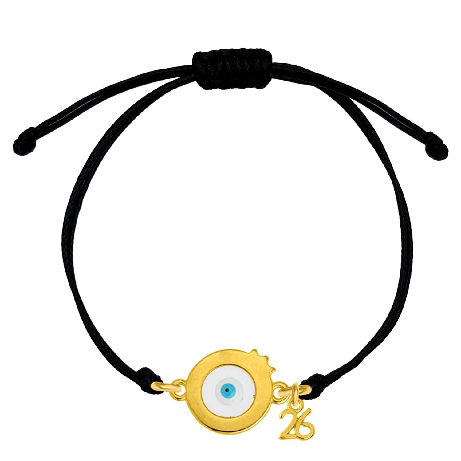 Βραχιόλι Γούρι 2026 Ρόδι Με Ματάκι AA21870