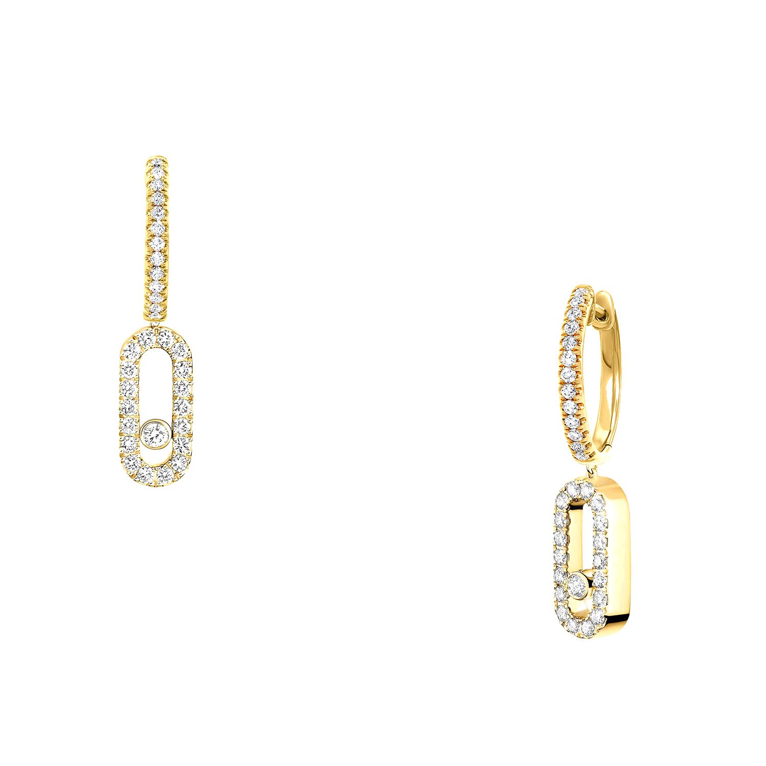 Σκουλαρίκια Κρίκοι Από Ατσάλι Επιχρυσωμένο 24Κ MI40414