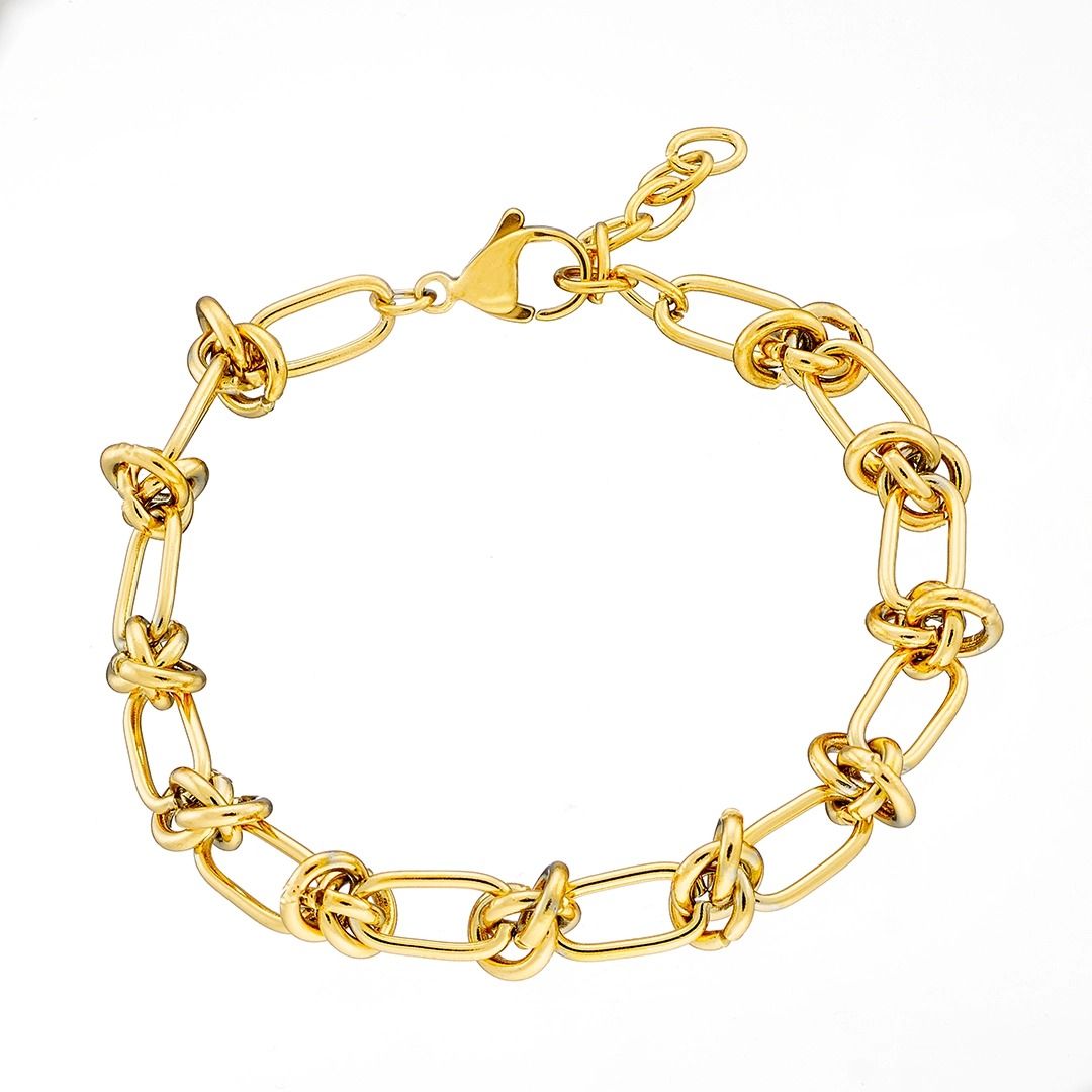 Βραχιόλι Από Ατσάλι Επιχρυσωμένο 24K AS26221