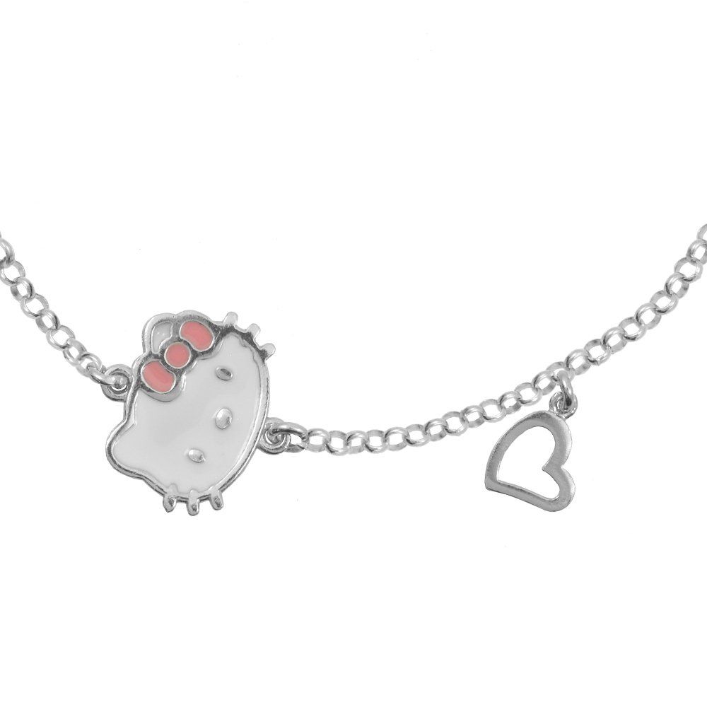 Βραχιόλι Από Ασήμι 925 Επιπλατινωμένο Με Hello Kitty ΚΟ26653