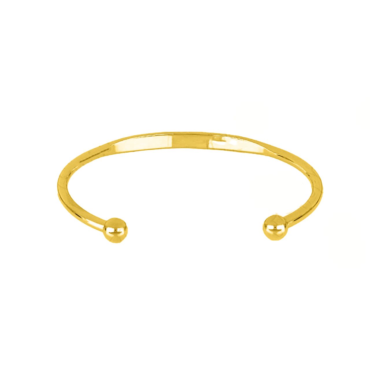 Βραχιόλι Βέργα Από Ατσάλι Επιχρυσωμένο TU29776