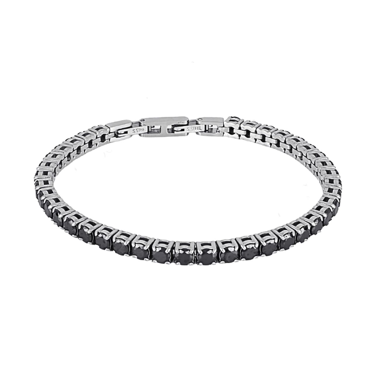 Βραχιόλι Ριβιέρα 4mm Από Ατσάλι TU29816