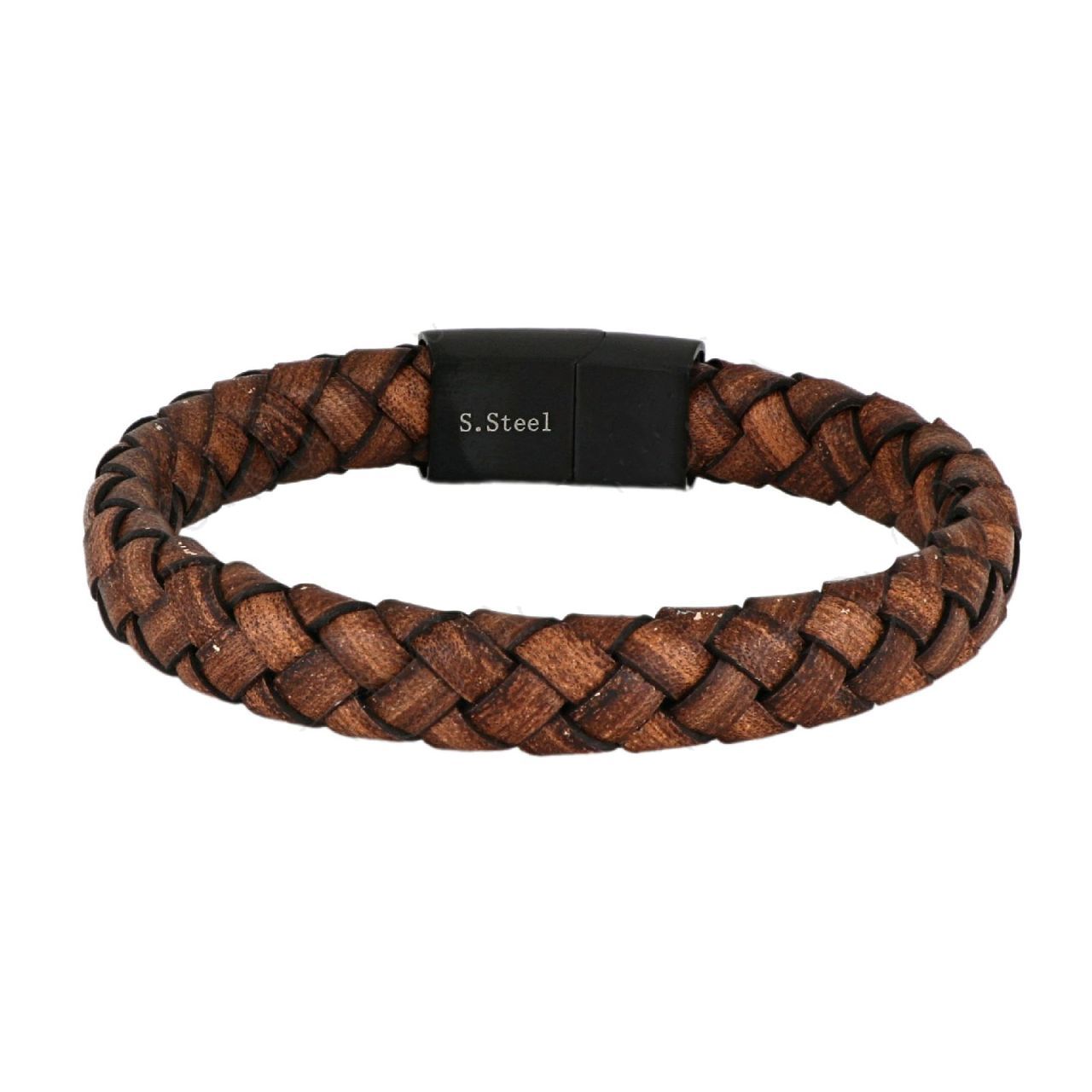 Βραχιόλι Από Δέρμα Και Ατσάλι TU29835