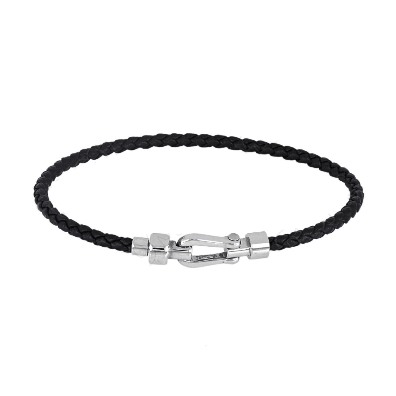 Βραχιόλι Από Δέρμα Και Ατσάλι TU29847