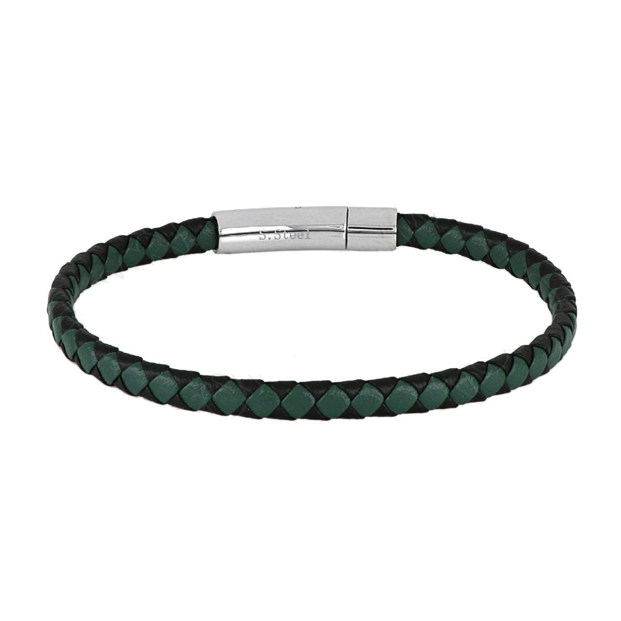 Βραχιόλι Από Δέρμα Και Ατσάλι TU29854