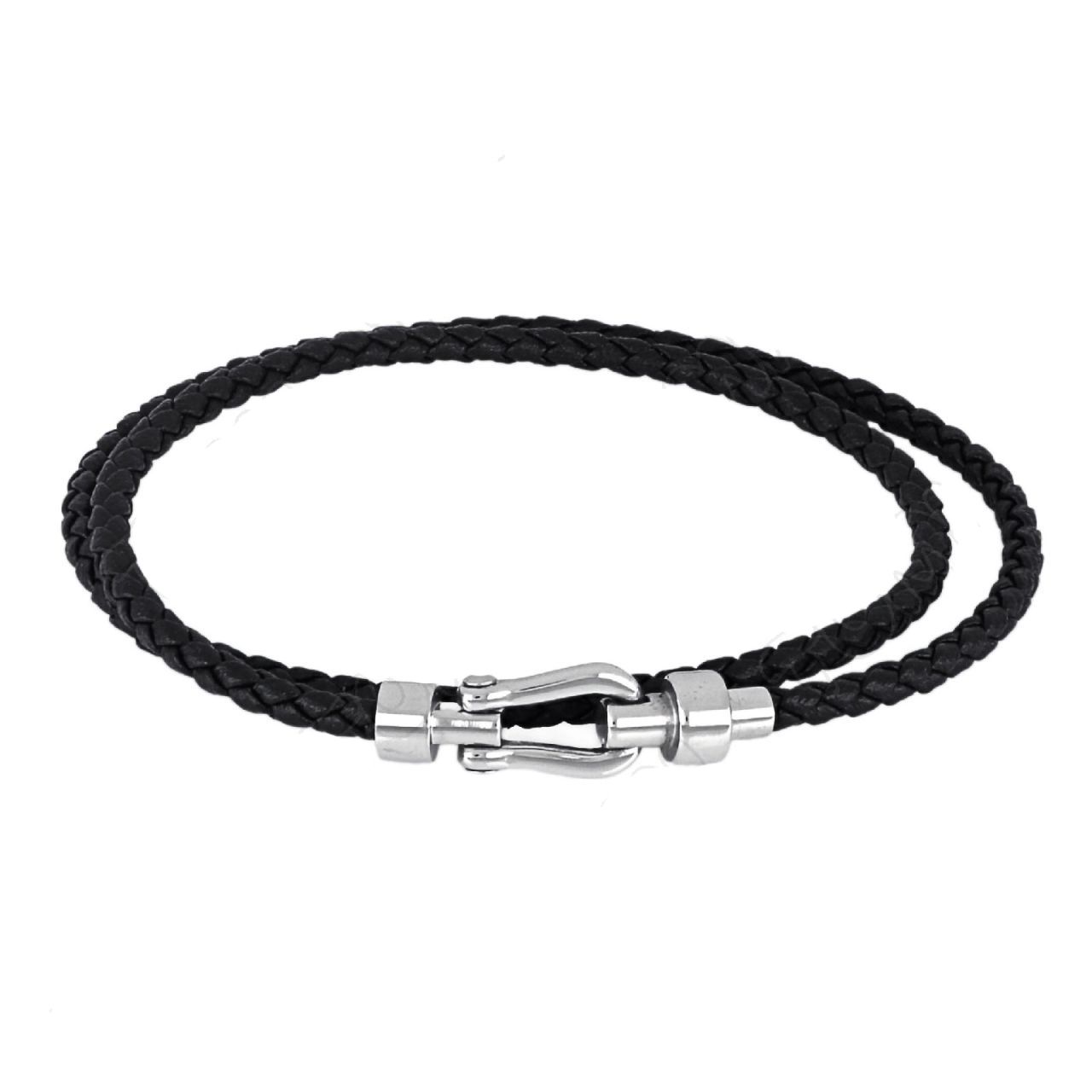 Βραχιόλι Από Δέρμα Και Ατσάλι TU29857