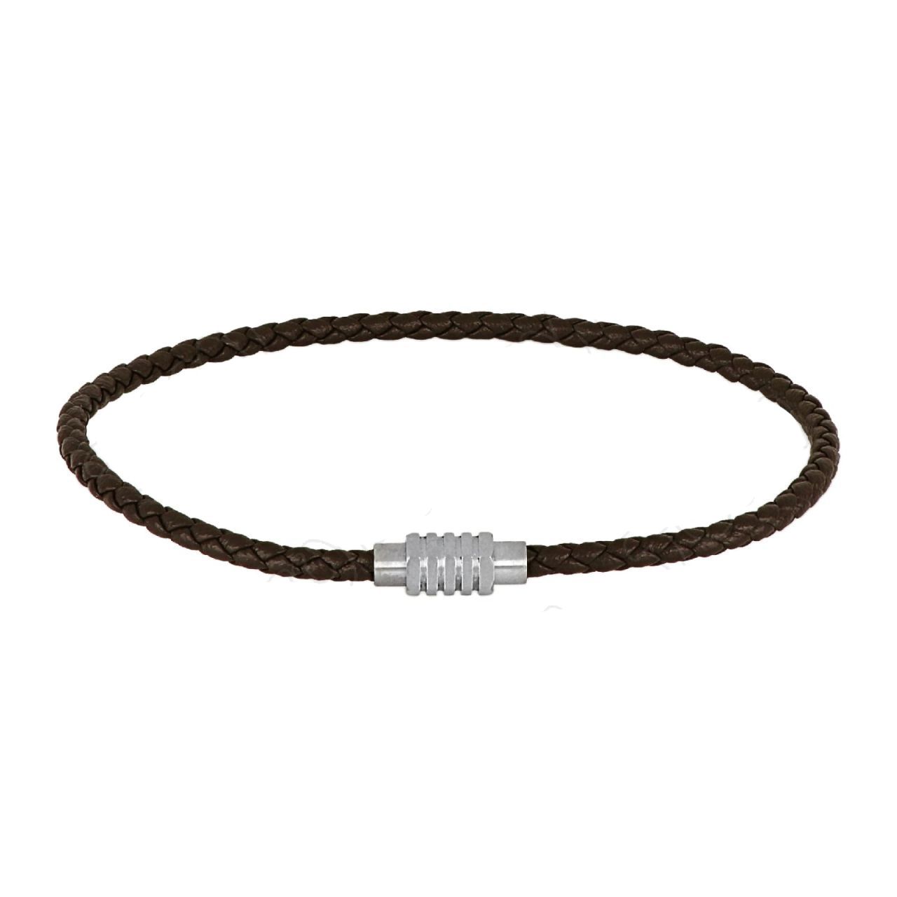 Βραχιόλι Από Δέρμα Και Ατσάλι TU29897