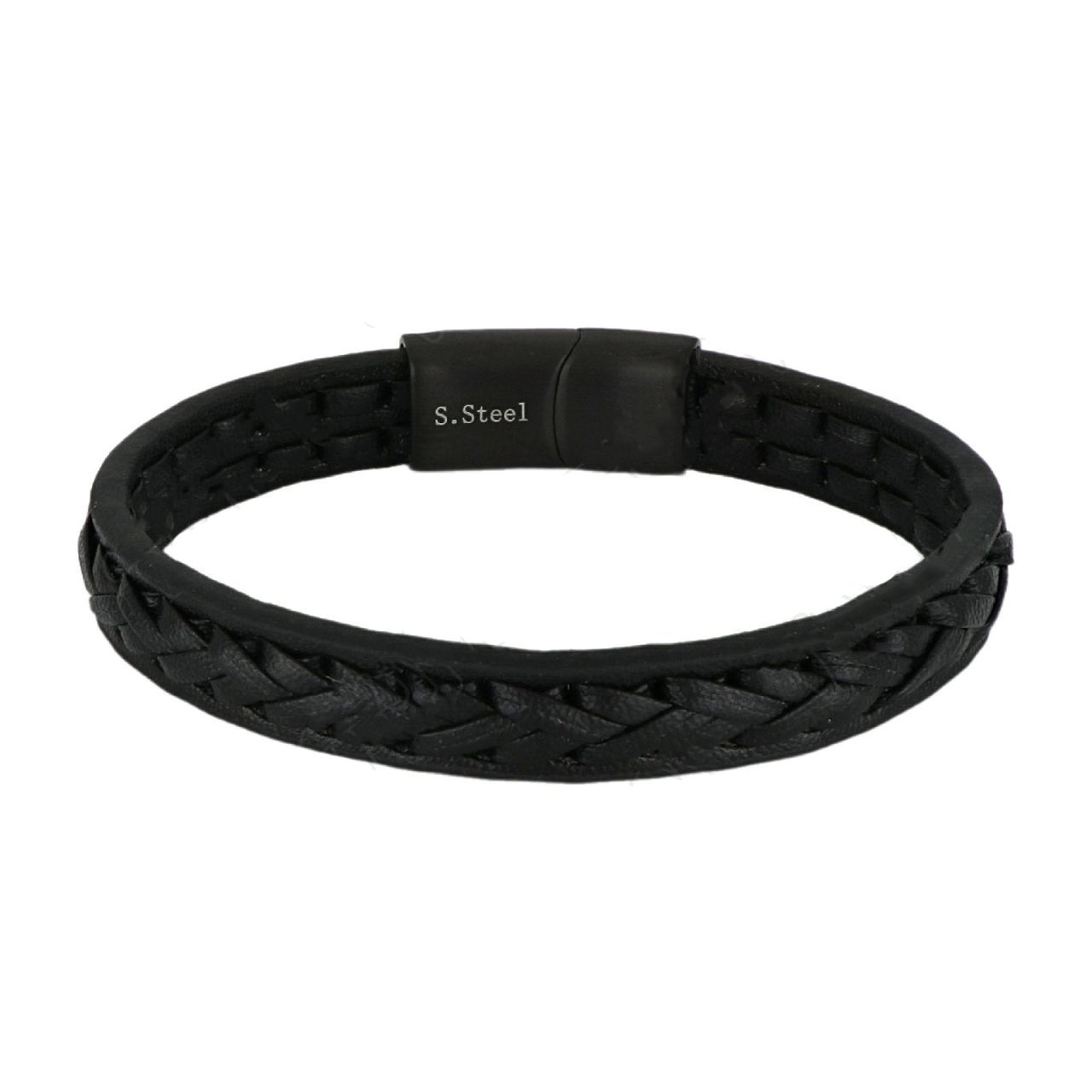 Βραχιόλι Από Δέρμα Και Ατσάλι TU29900